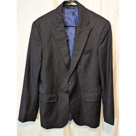 Ted Baker London Blazer Men’s 38R Navy Textured Two Button Sport Coat - Picture 1 of 6